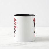 Patriotic Bald Eagle Flying Design マグカップ (中央)