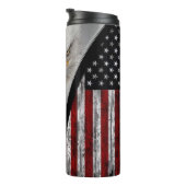 Patriotic Bald Eagle Zipper USA Flag  タンブラー (回転右)
