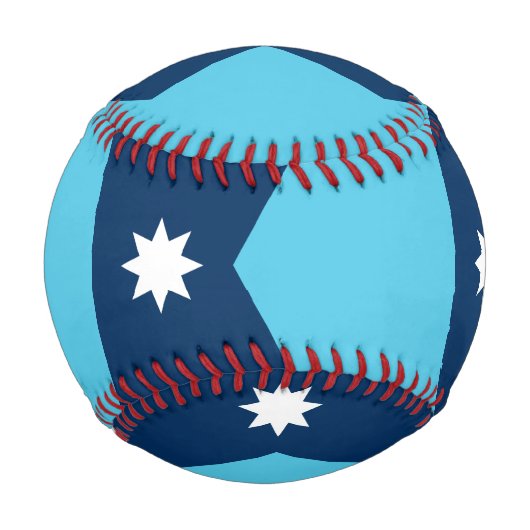 Patriotic baseball with flag of Minnesota 野球ボール (正面)