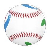 Patriotic baseball with flag of Seoul, South Korea 野球ボール (裏面)