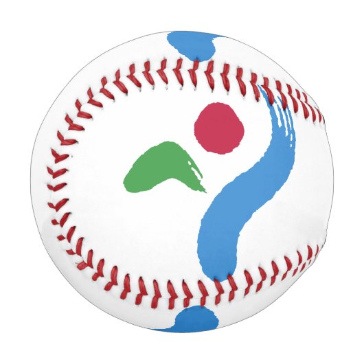 Patriotic baseball with flag of Seoul, South Korea 野球ボール (正面左)
