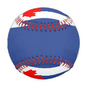Patriotic baseball with flag of Toronto, Canada 野球ボール (正面)