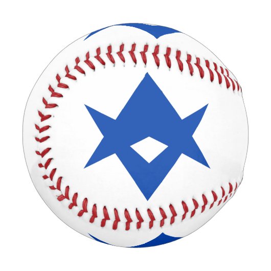 Patriotic baseball with flag of Toyota City, Japan 野球ボール (正面左)