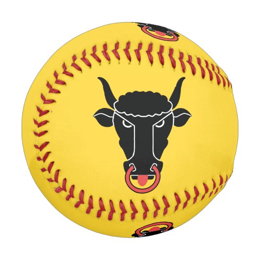 Patriotic baseball with flag of Uri, Switzerland 野球ボール (正面左)