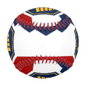 Patriotic baseball with flag of Utah, USA 野球ボール (裏面)