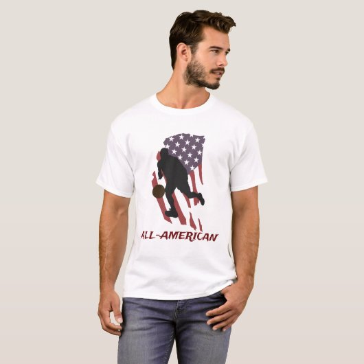 Patriotic Basketball All-American T-Shirt Tシャツ (正面フル)