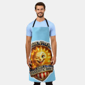Patriotic BBQ apron エプロン (着用した状態)
