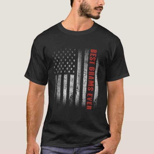 Patriotic Best Grams Ever With US American Flag 4t Tシャツ (正面)