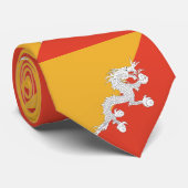 Patriotic Bhutan Flag ネクタイ (ロール)