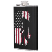 Patriotic Bigfoot American Flag Sasquatch フラスク (左)