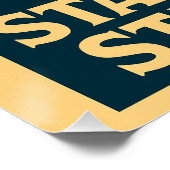 Patriotic Bigfoot Poster (STAND TALL. STAY FREE.) ポスター (コーナー)