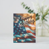 Patriotic Birthday Postcard ポストカード (スタンド正面)