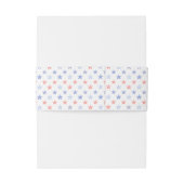 Patriotic Blue and Red Stars 招待状ベリーバンド (裏面例)