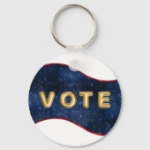 Patriotic Blue Wave Vote キーホルダー (正面)