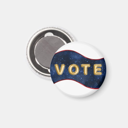 Patriotic Blue Wave Vote マグネット (正面/裏面)