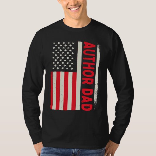 Patriotic Book Writer Writing Publisher Blogger Au Tシャツ (正面)