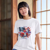 Patriotic Born in the USA Personalizable Family Tシャツ