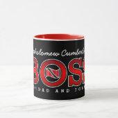 Patriotic BOSS Trinidad and Tobago Flag and NAME マグカップ (中央)