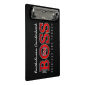 Patriotic BOSS Trinidad and Tobago Flag and NAME ミニクリップボード (アングル)