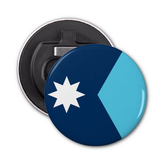 Patriotic bottle opener with Flag of Minnesota, US 栓抜き (正面)