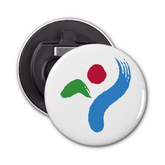 Patriotic bottle opener with Flag of Seoul 栓抜き (正面)