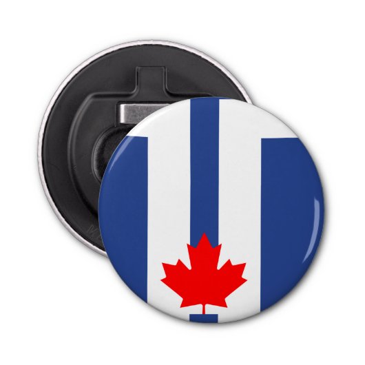 Patriotic bottle opener with Flag of Toronto 栓抜き (正面)