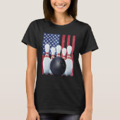 Patriotic Bowling Uniform Bowling Coach Tシャツ (正面)