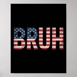 Patriotic Boys Teens Kids Men Vintage Usa American ポスター