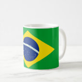 Patriotic Brazil Flag mug -  コーヒーマグカップ (正面右)