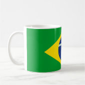 Patriotic Brazil Flag mug -  コーヒーマグカップ (左)