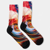 Patriotic Brushstroke Fusion Socks ソックス