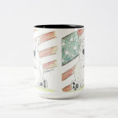 patriotic bulldog mug ツートーンマグカップ (中央)