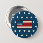 Patriotic Button 缶バッジ (正面&裏面)