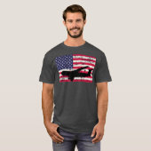 Patriotic C5 Galaxy jet American flag Tシャツ (正面フル)