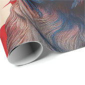 Patriotic Cairn Terrier American Flag ラッピングペーパー (ロールコーナー)