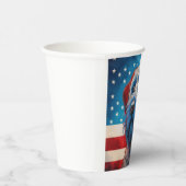 Patriotic Cairn Terrier American Flag 紙コップ (右)