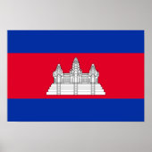 Patriotic Cambodia Flag ポスター (正面)