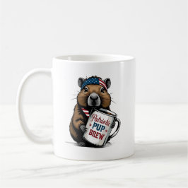 Patriotic Capybara Coffee Mug コーヒーマグカップ