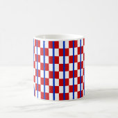Patriotic Checker Stripe Classic Mug コーヒーマグカップ (中央)