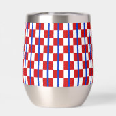 Patriotic Checker Stripe Stemless Wine Tumbler (背面)