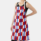 Patriotic Checkerboard Kitchen Apron エプロン (インサイチュ)