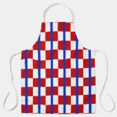 Patriotic Checkerboard Kitchen Apron エプロン (正面)