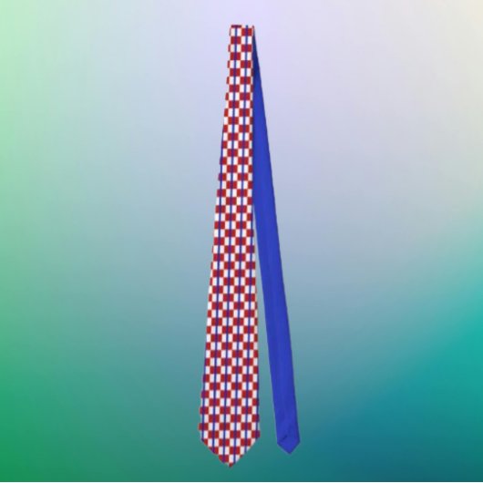 Patriotic Checkerboard Necktie ネクタイ
