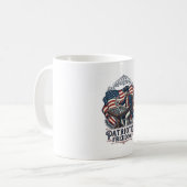 Patriotic Chess Player Vector Graphic Tee コーヒーマグカップ (正面左)