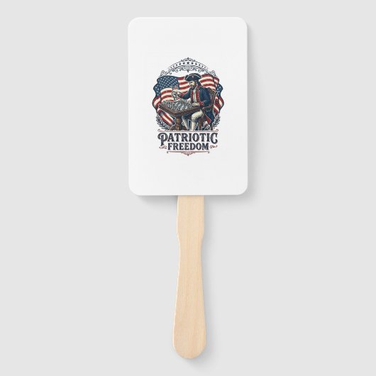 Patriotic Chess Player Vector Graphic Tee ハンドファン (正面)