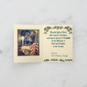Patriotic Christian American Christmas カード (内部)