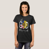 Patriotic Christian USA With God All Things Are Po Tシャツ (正面フル)