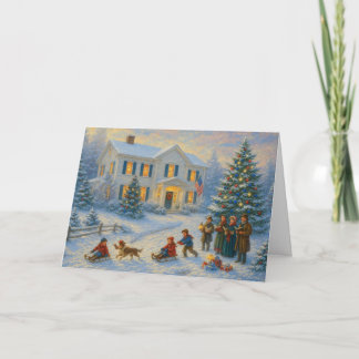 Patriotic Christmas Card Veteran Holiday Card  カード