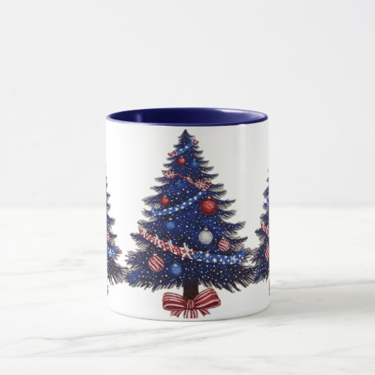Patriotic Christmas Mug マグカップ (中央)