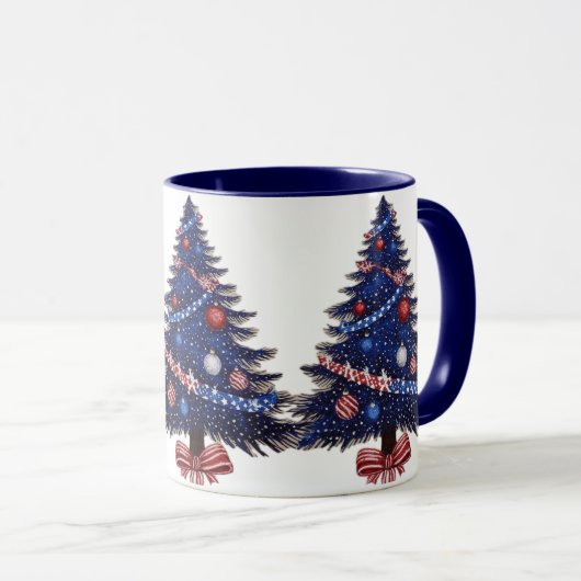 Patriotic Christmas Mug マグカップ (正面右)